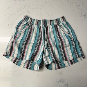 Briggs New York Striped Knit Top in Aqua, Pink, Black & Cream